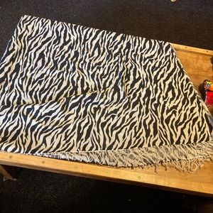 Bloomingdales zebra print wrap/scarf
